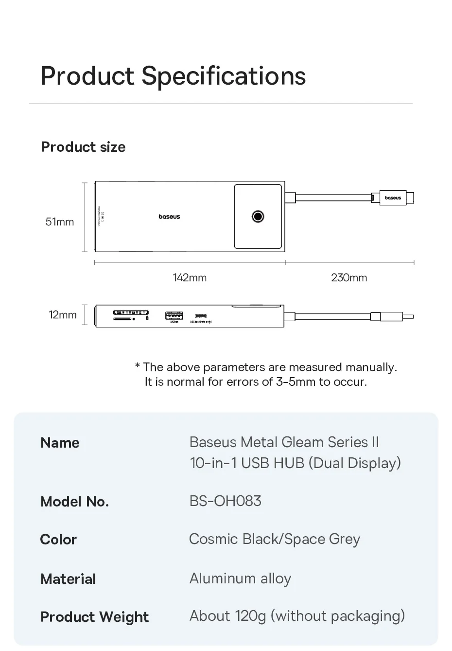 Baseus 4K@120Hz PD 100W