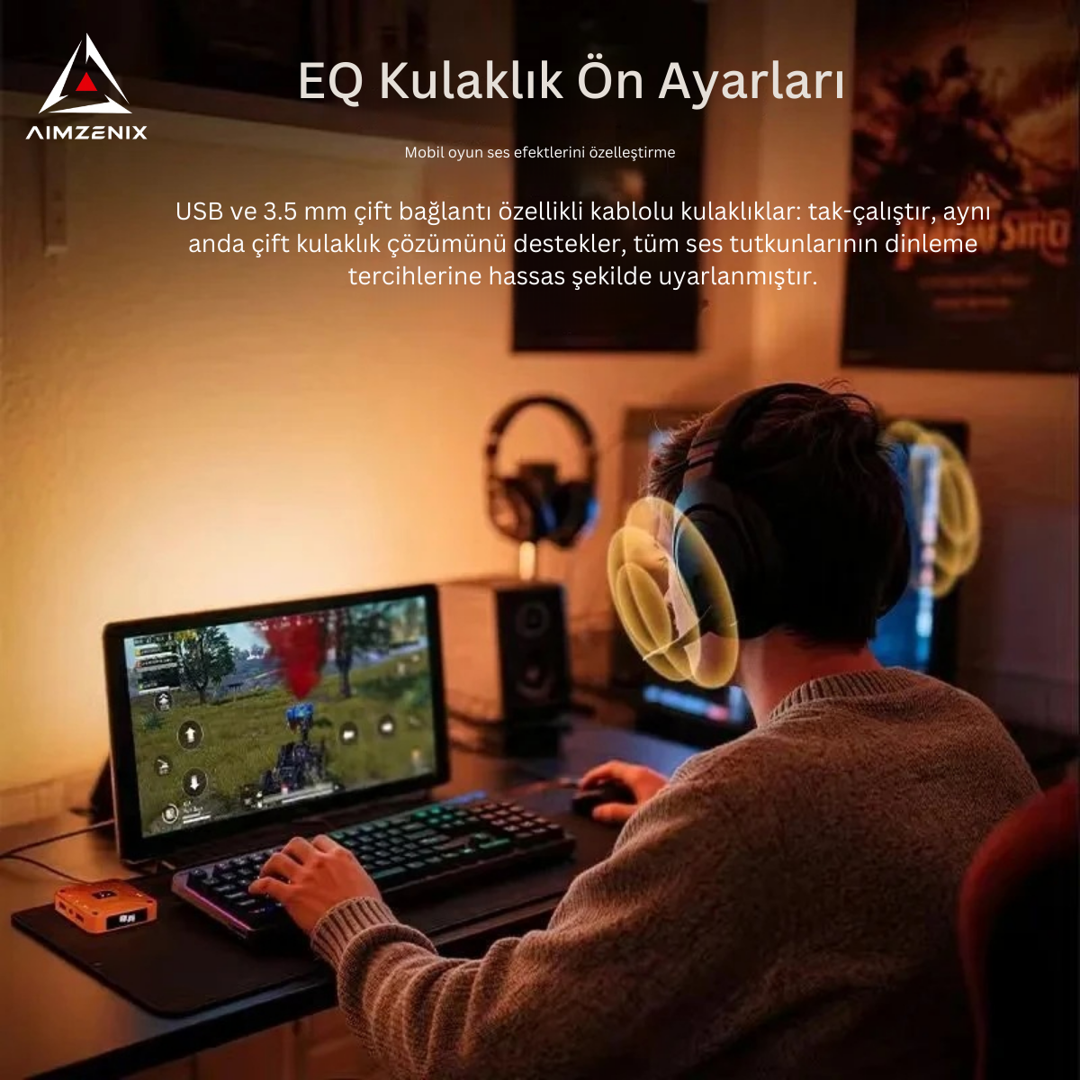 AX360M iOS Klavye & Mouse Dönüştürücü 1000Hz Çift Mod Tüm ios Sistemleri İPad/İPhone